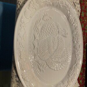 Vintage ceramic Gibson turkey platter